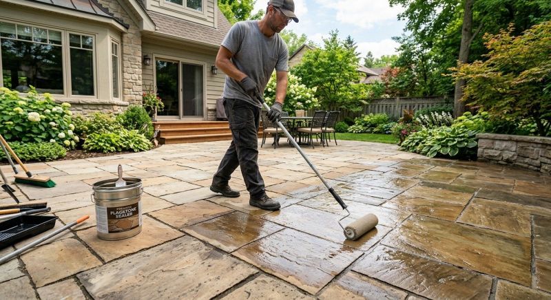 Flagstone Sealing in Kansas City, KS