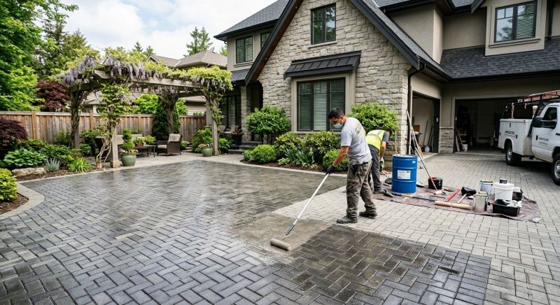 Paver Driveway Sealing in Tacoma, WA