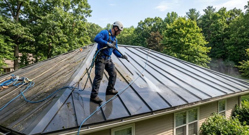 Rubber Roof Cleaning in Vancouver, WA