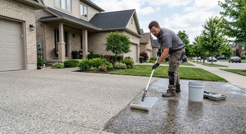 Stamped Concrete Sealing in Redmond, WA